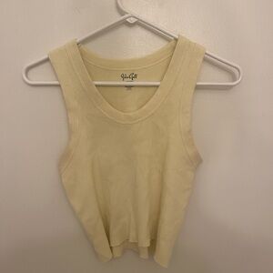 John Galt Yellow Crop Top